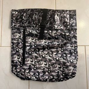 Paco Rabanne Unisex Black/Gray/White Camouflage Backpack